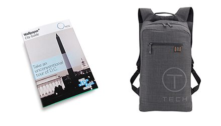 Tumi Bag and UnConv Cover brand-name giveaways