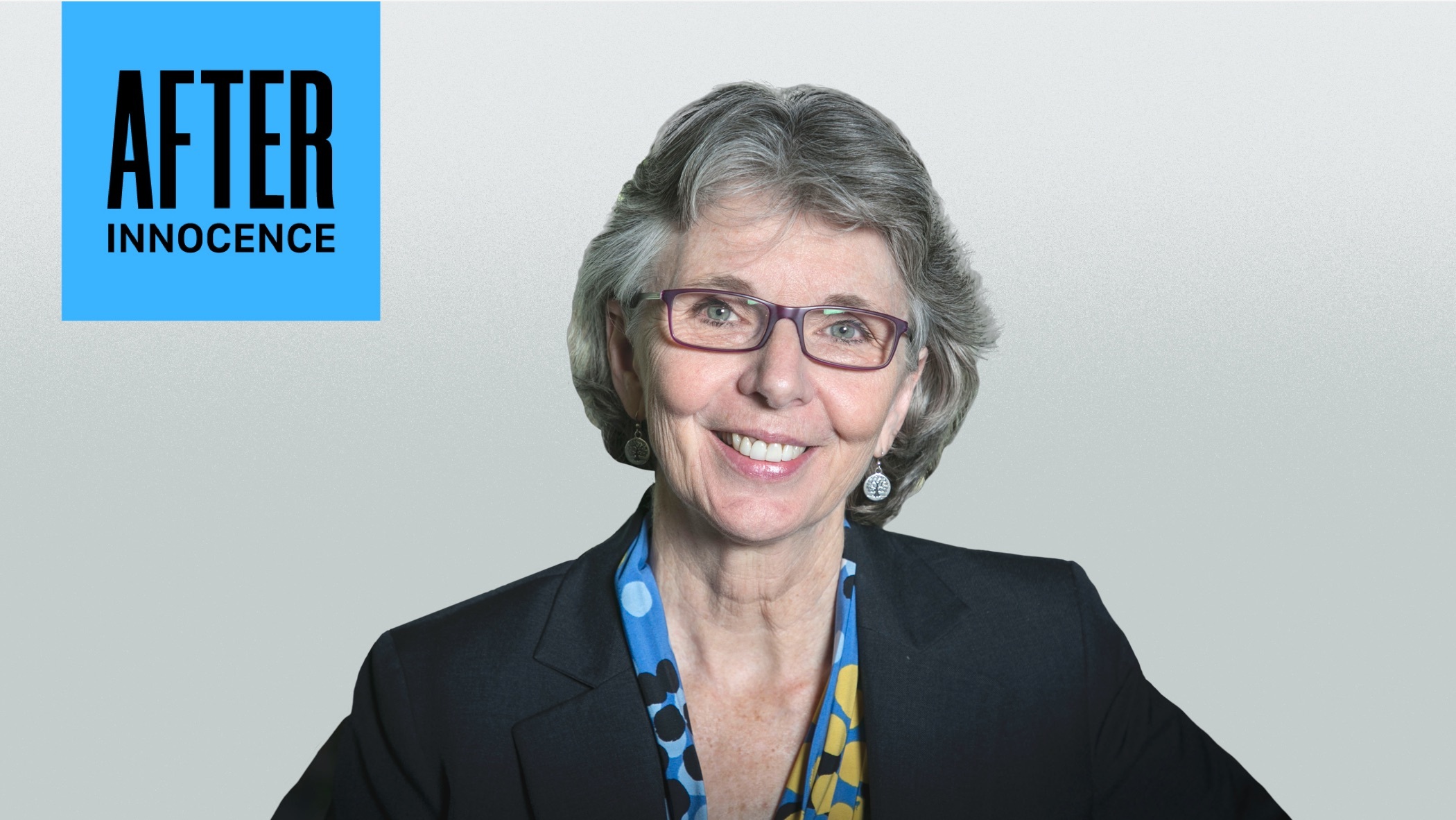 A head and shoulder portrait of a team member with the organization’s logotype.