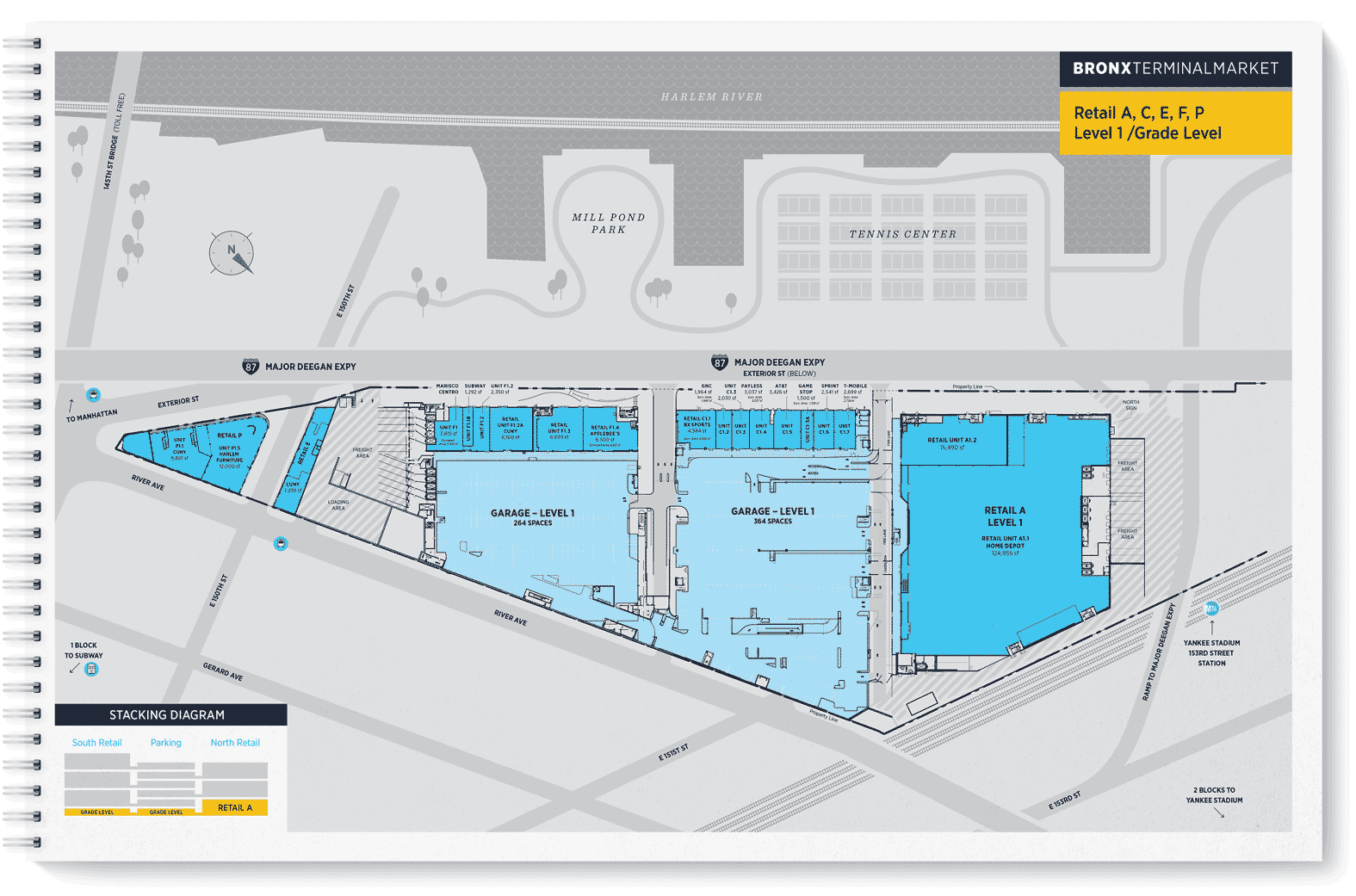 A map GIF of the Bronx Terminal Market showing the different configurations of the market's multiple levels.