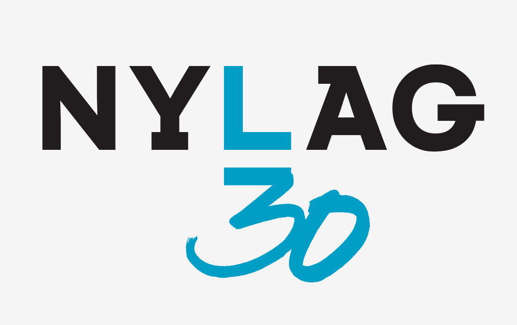 Sample of logo treatment for New York Legal Assistance Group's 30th anniversary.