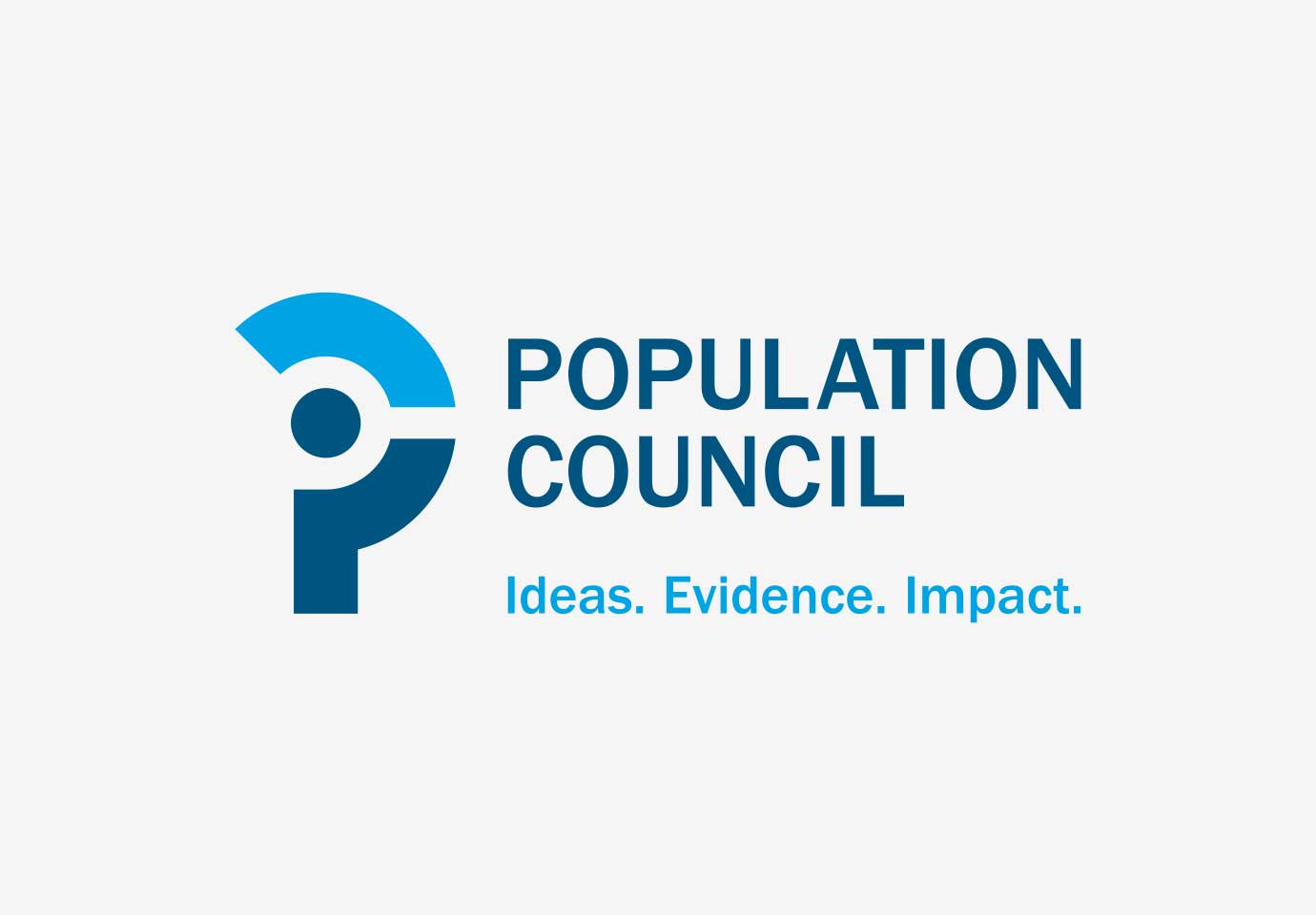 Population Council logotype and symbol, with the brand tagline "Idea, evidence, impact."
