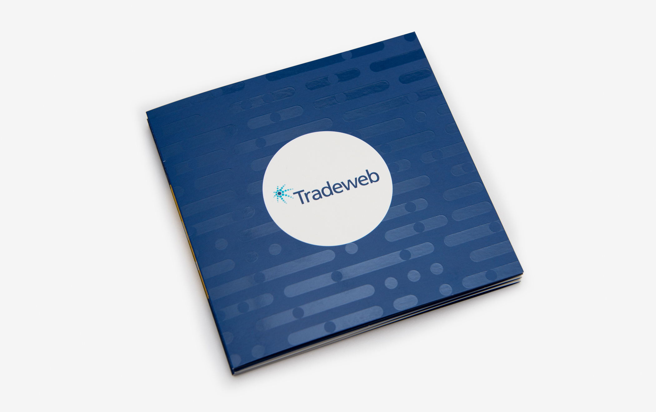 The cover of the Tradeweb employee brand book.