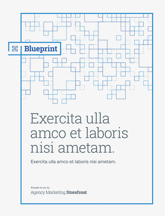 Allstate Agency Marketing Storefront brand collateral template for the Blueprint marketing platform.