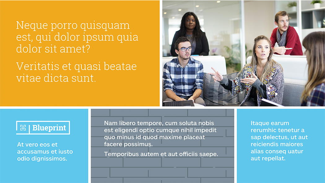 Allstate Agency Marketing Storefront sales presentation page template for the Blueprint marketing platform.